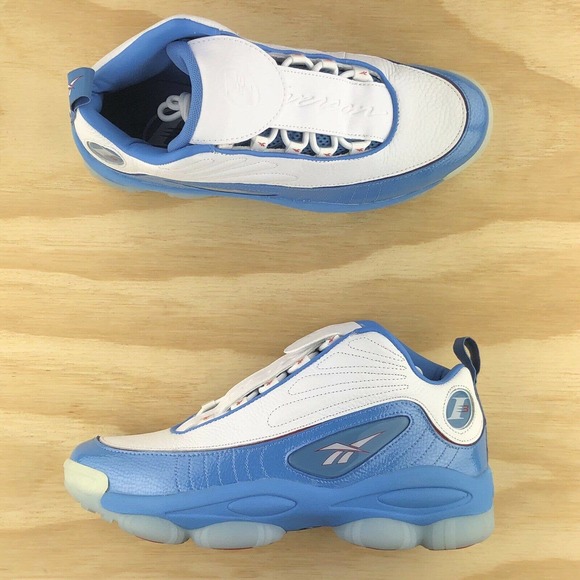 Reebok Iverson Legacy Blue White Basketball Shoes - Picture 4 of 9